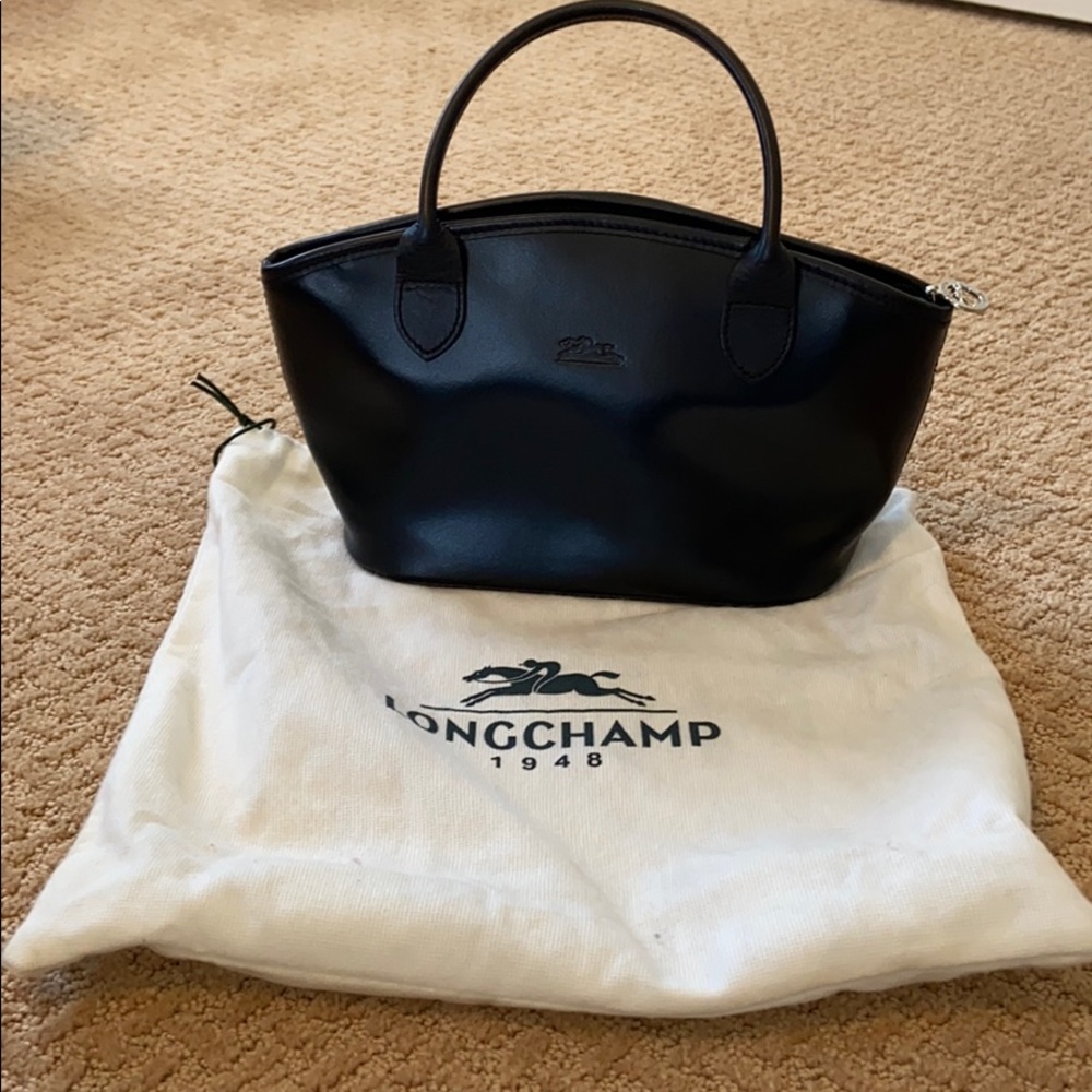 Euc Vintage Longchamp Leather Handbag